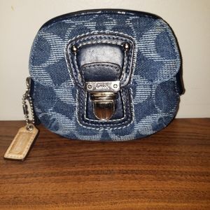 Coach Signature coin wallet